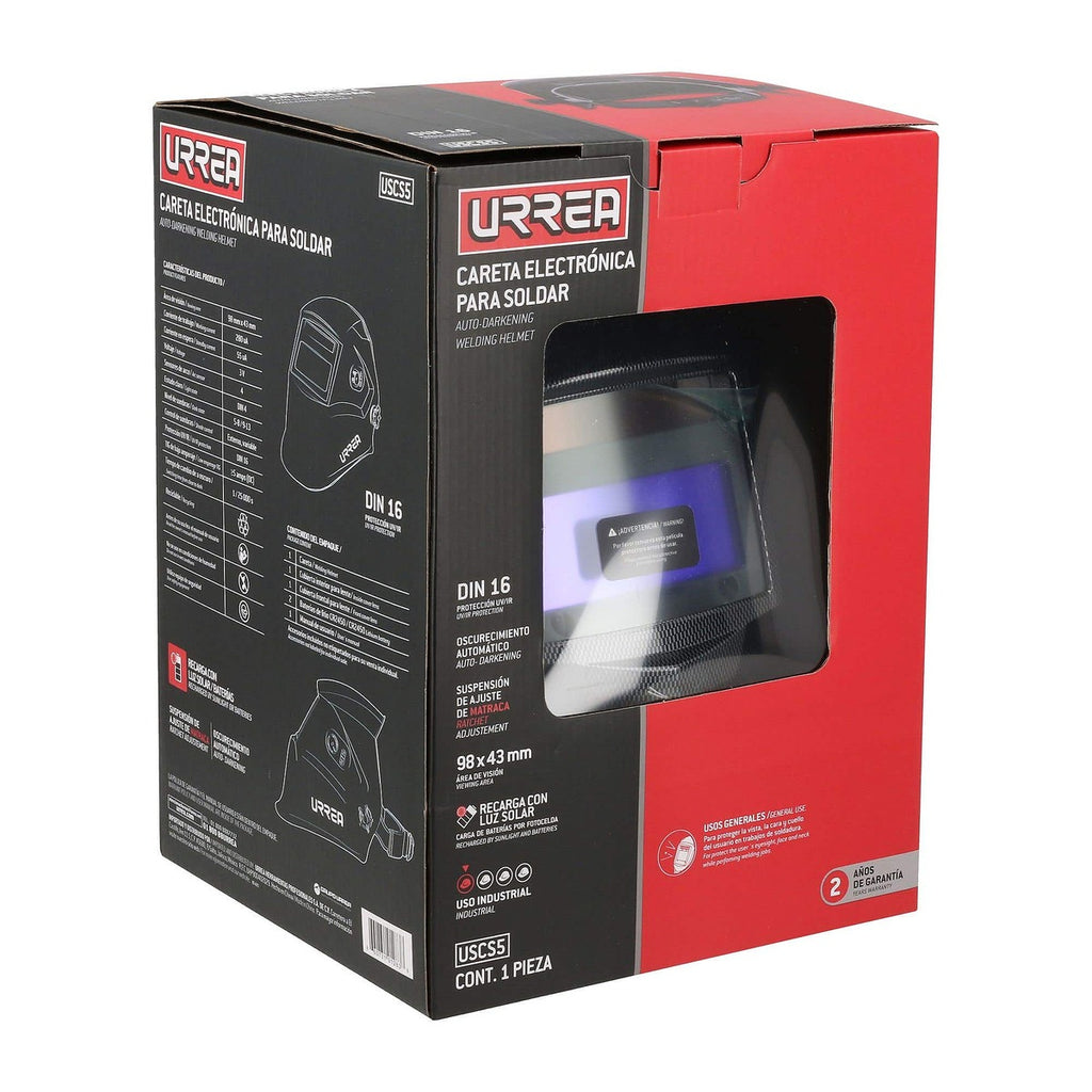 Careta para Soldar Electrónica URREA U1 USCS5