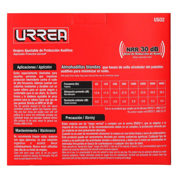 Orejera Ajustable Antiruido Nnr 30 Db