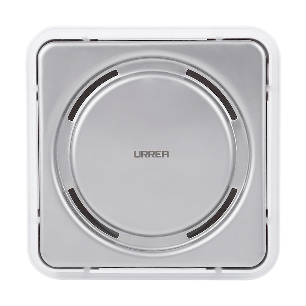 Coladera para Piso Redonda Universal con Tapa Delineado para Desagüe y con rejilla de Acero Inoxidable Cromada