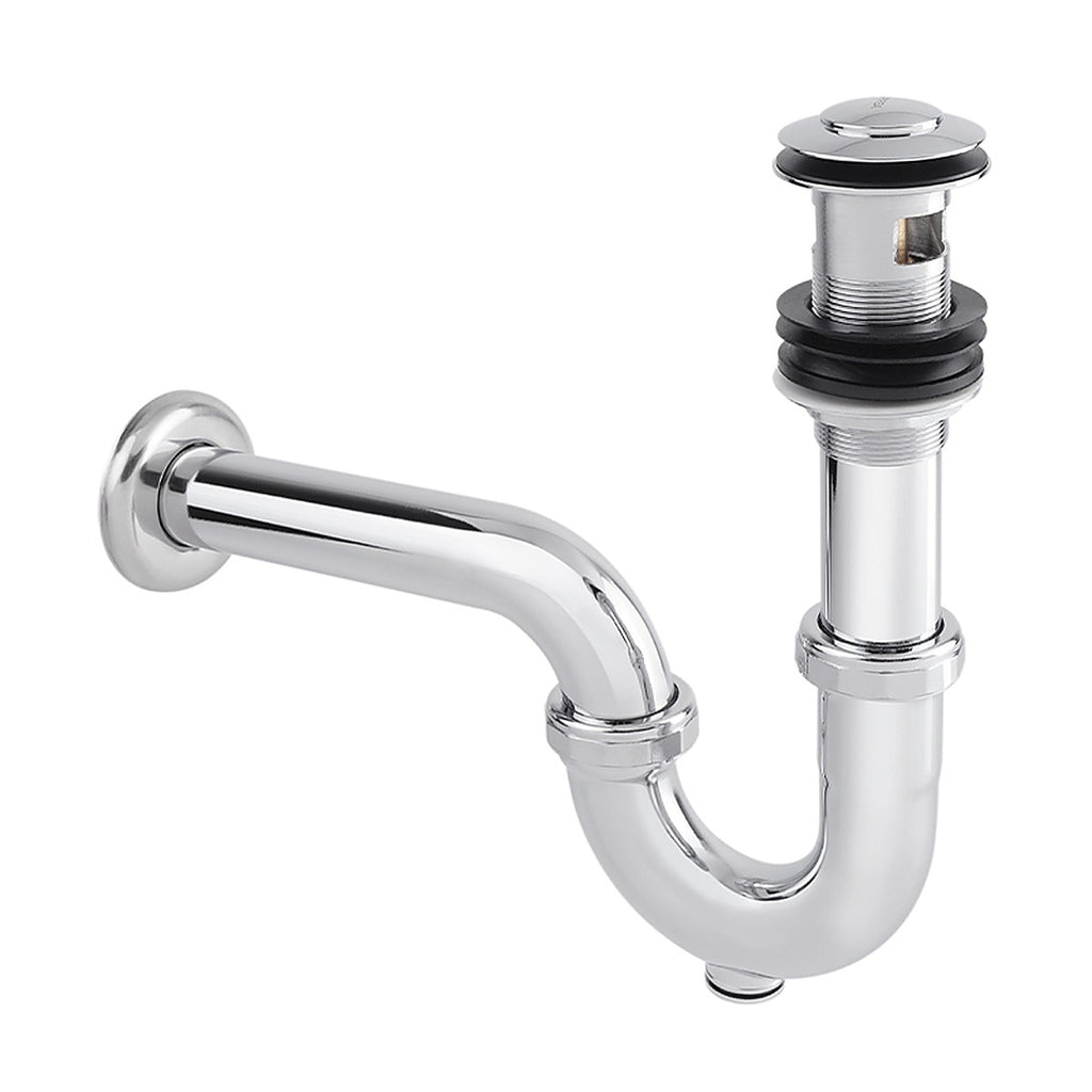 Cespol para Lavabo con Cubierta Sistema Click Cromo