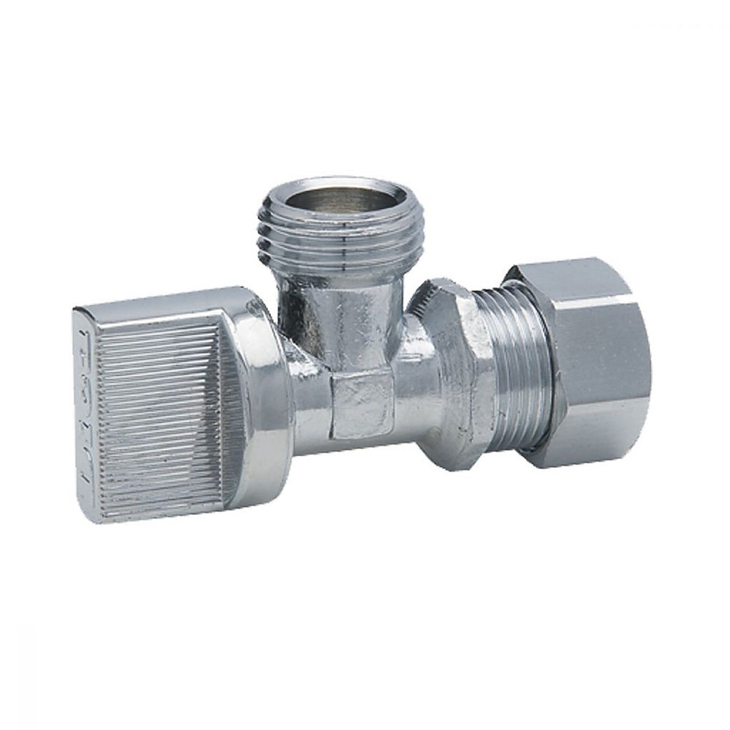 Llave Angular para Control de Agua Barrilito 1/4 Vuelta Latón