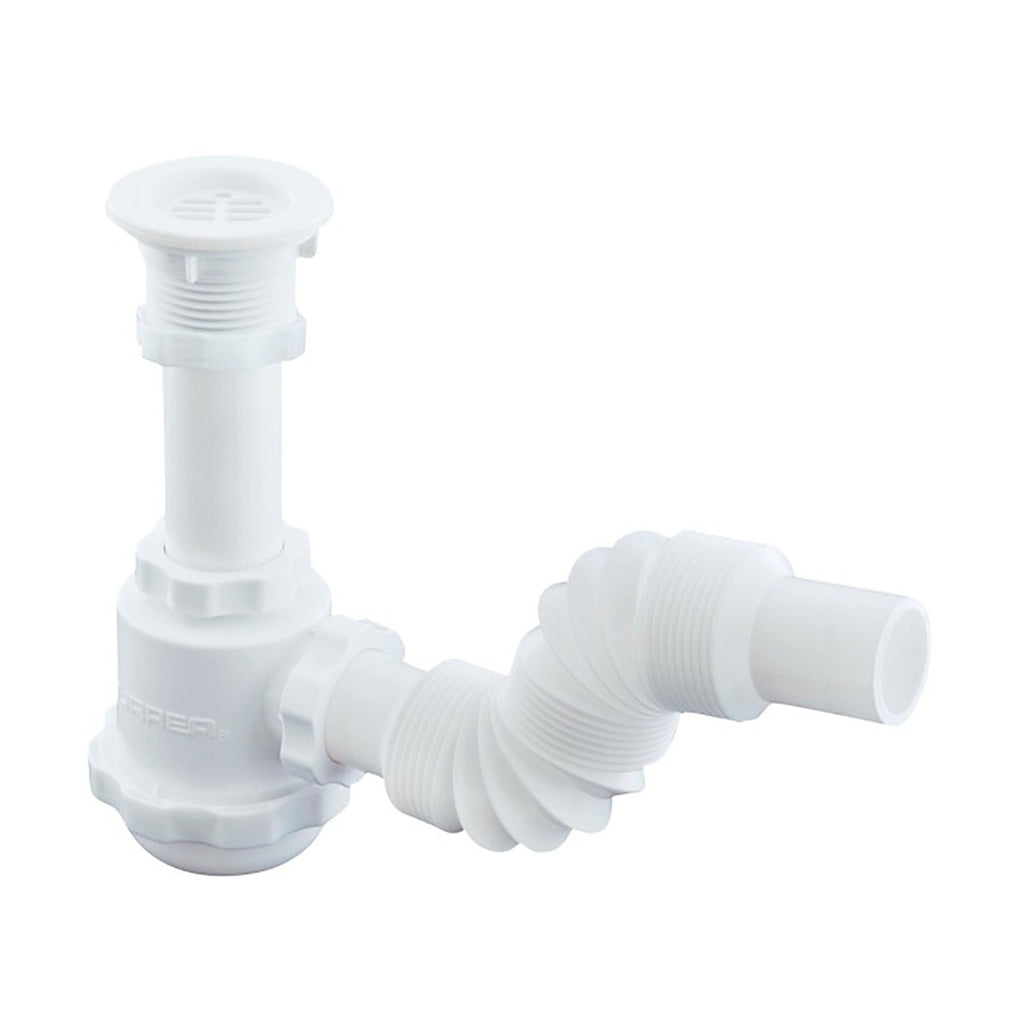 Cespol para Fregadero Flexible Bote Grande con Rejilla