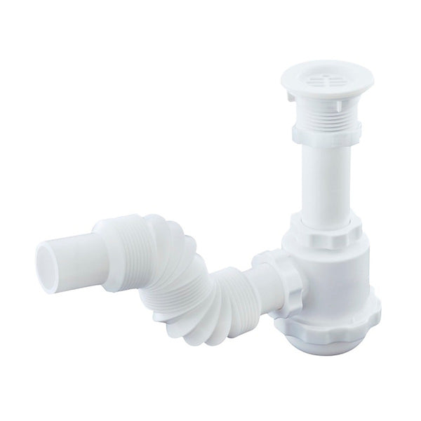 Cespol para Fregadero Flexible Bote Grande con Rejilla