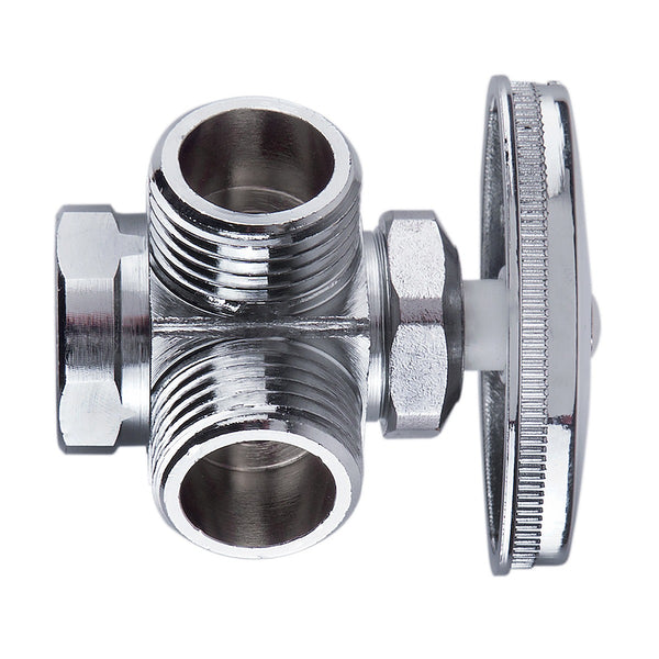 Llave Angular para Control de Agua Doble