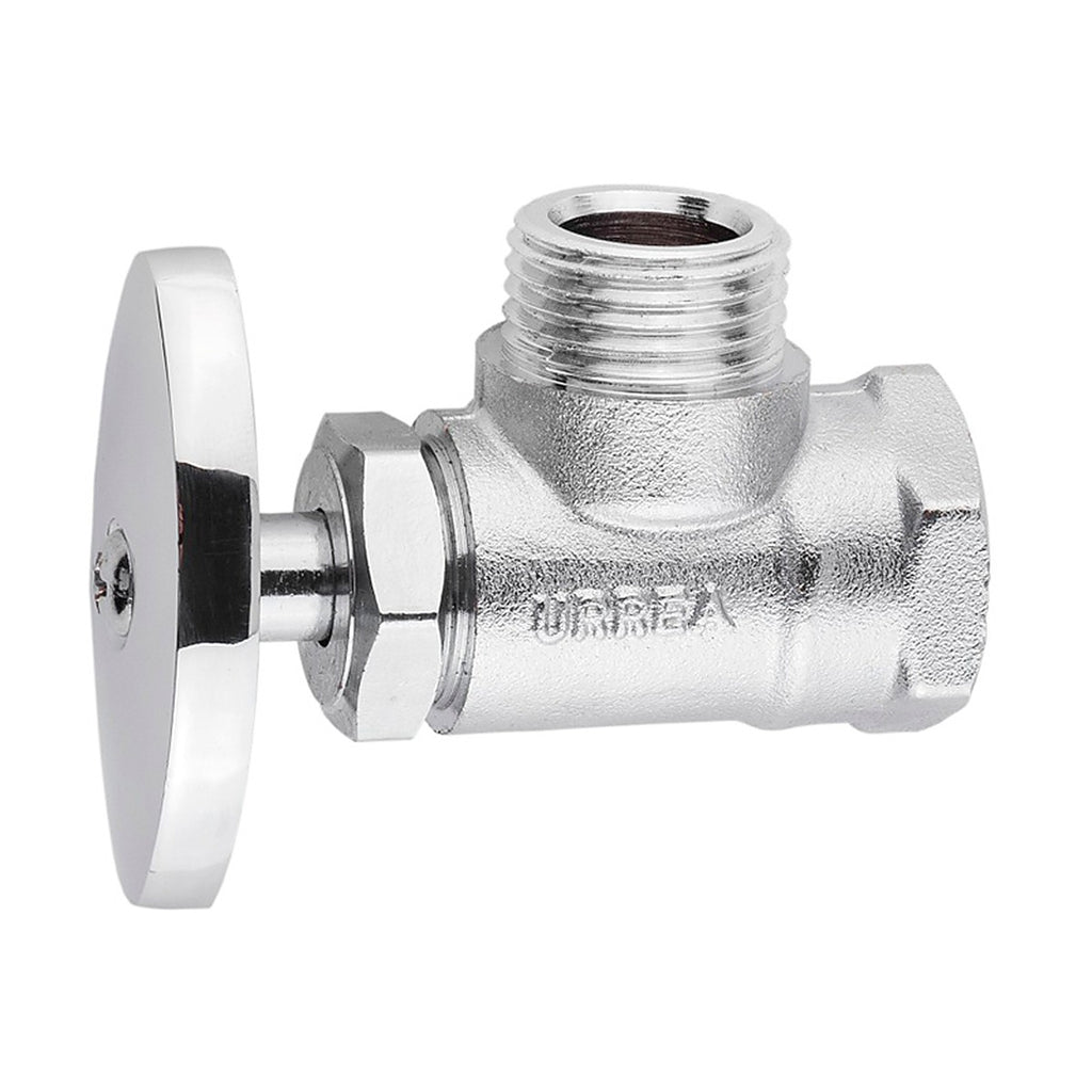 Llave Angular para Control de Agua sin tubo Cromada