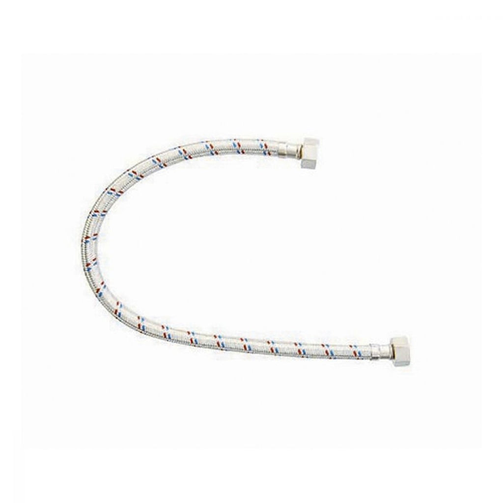 Manguera Tramada de Aluminio con Tuercas Acero Inoxidable 40 cm