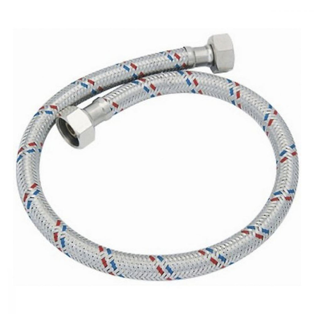 Manguera para Fregadero Flexible de Aluminio 55 cm Salida1/2”x1/2”