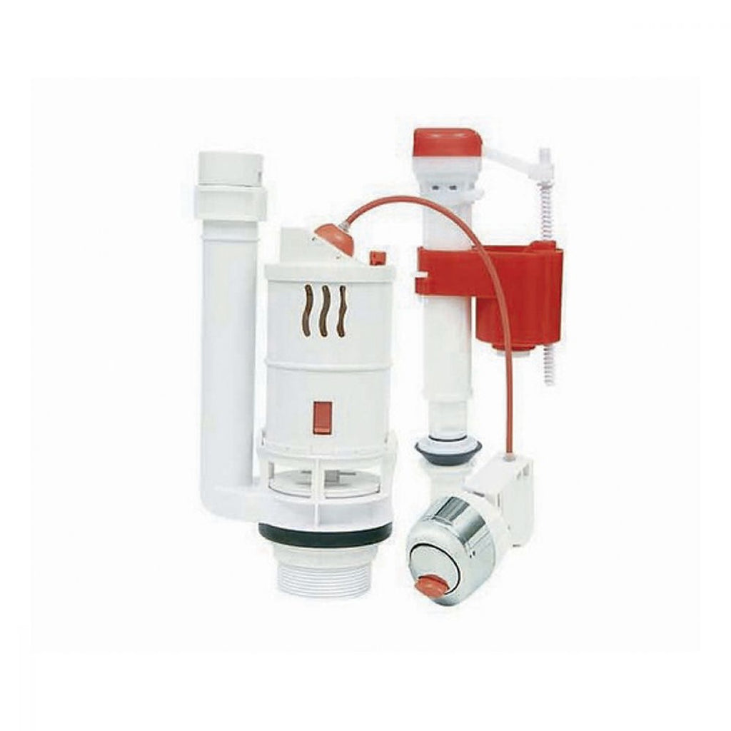 Juego de Herrajes para W.C. Sistema Dica Dual - U3 KD4056P
