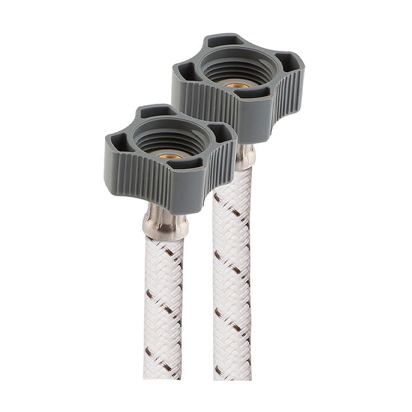 Manguera para W.C. Flexible de Nylon 35 cm Salida 1/2”x7/8” Cierre a Mano