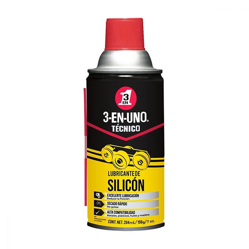 Silicón Lubricante en Aerosol Secado Rápido Multiusos 7 Oz