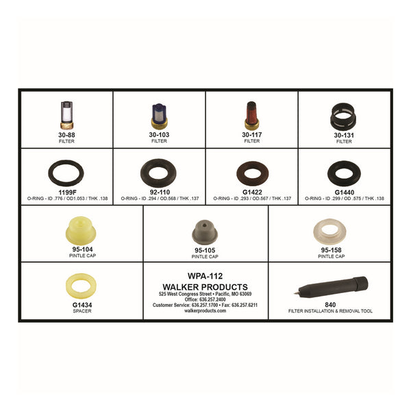 Kit de Reparación Inyector de Combustible WALKER WPA-112