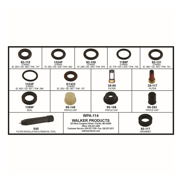 Kit de Reparación Inyector de Combustible WALKER WPA-114