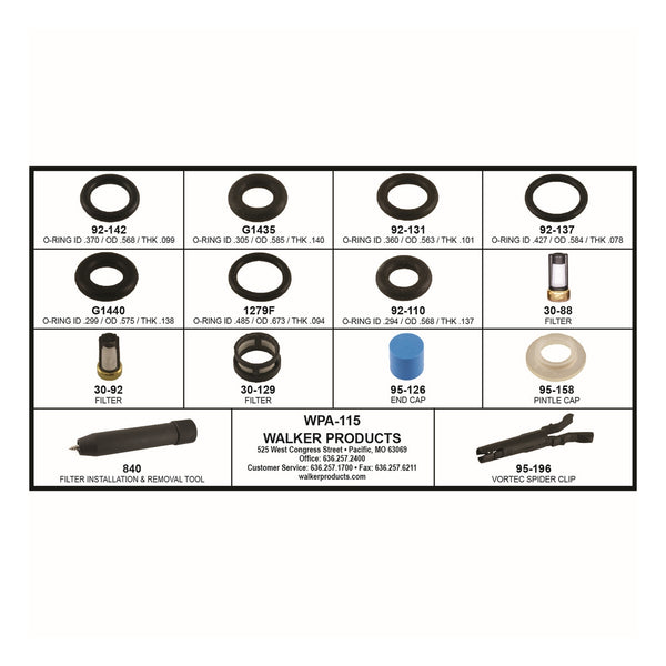 Kit de Reparación Inyector de Combustible WALKER WPA-115