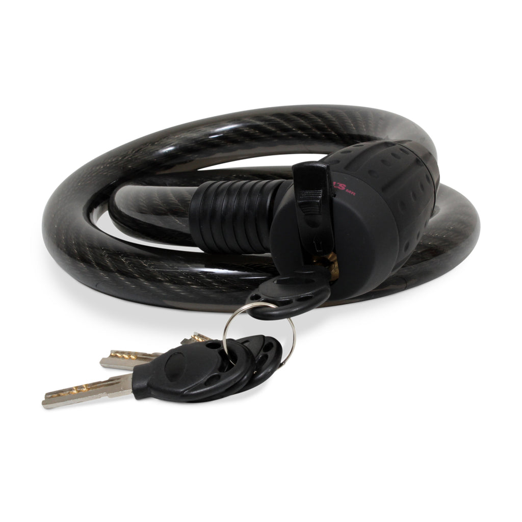 Cable candado flexible HD con llaves (1.5 mts)