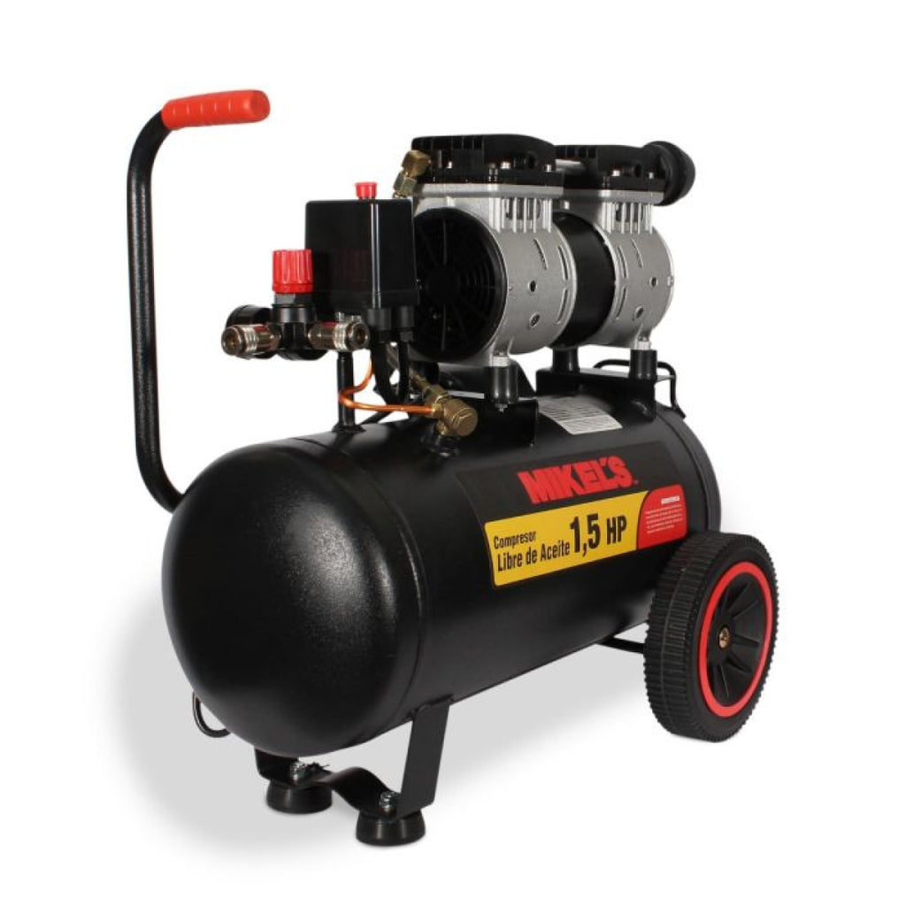 Compresor de aire 1.5 HP (24 lts) LIBRE DE ACEITE