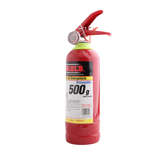 Extintor de emergencia recargable (500 g)