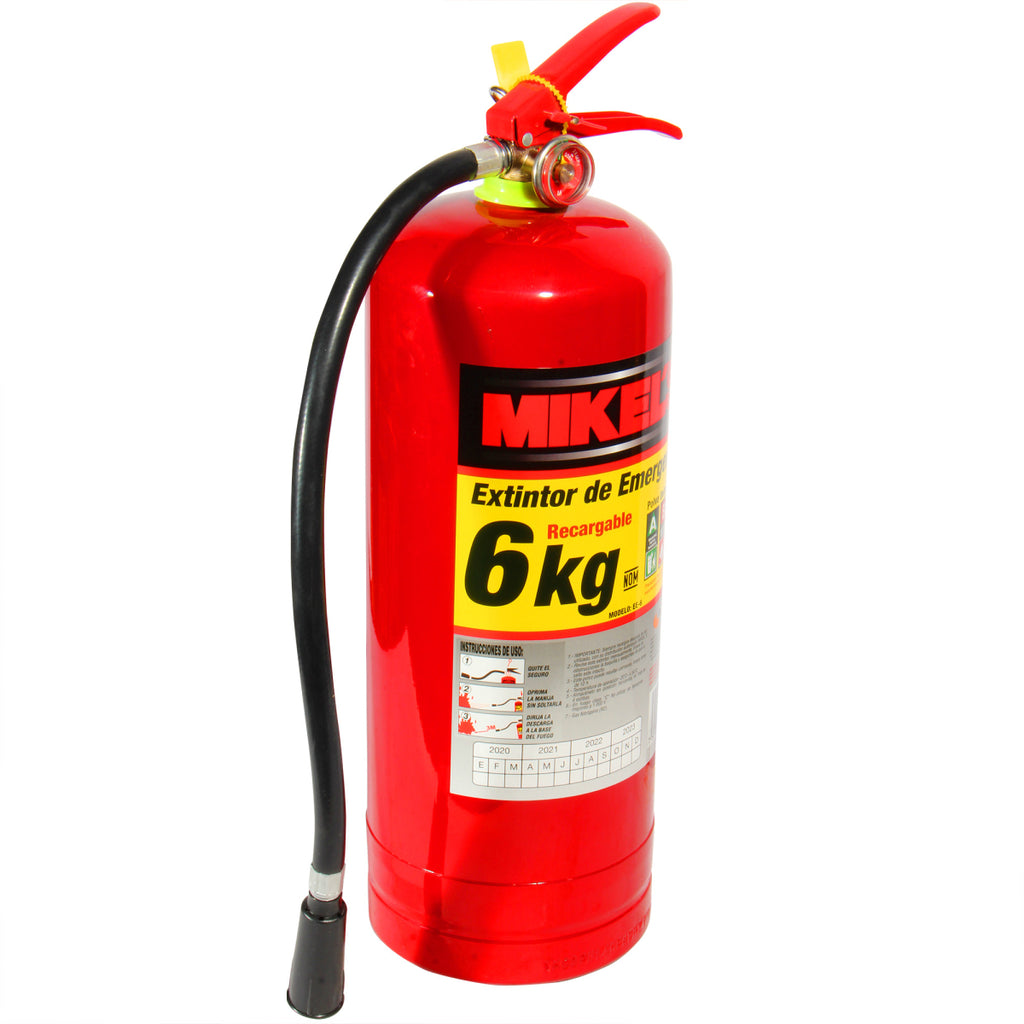 Extintor de emergencia recargable (6 kgs) – Mi Autoparte