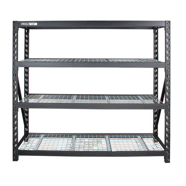 Estante para almacenaje metálico industrial (77”x24”) 4 repisas, 2.500 kg
