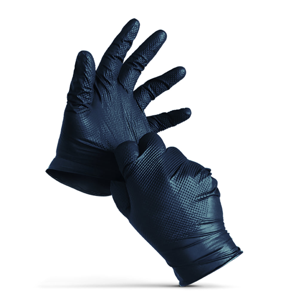 Guantes de nitrilo desechables, caja con 100 pzas (M)