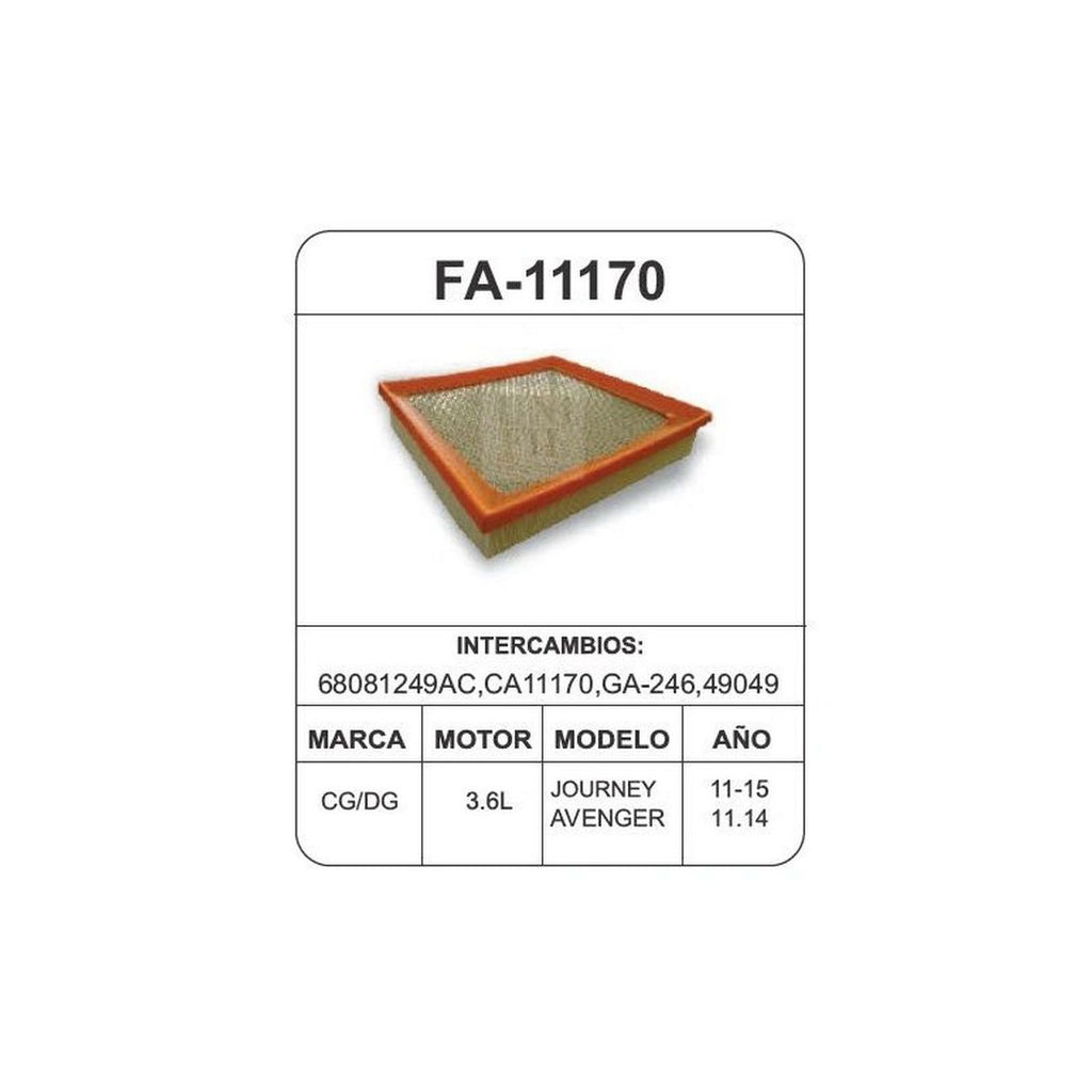 Filtro de Aire UNIFIL FA-11170