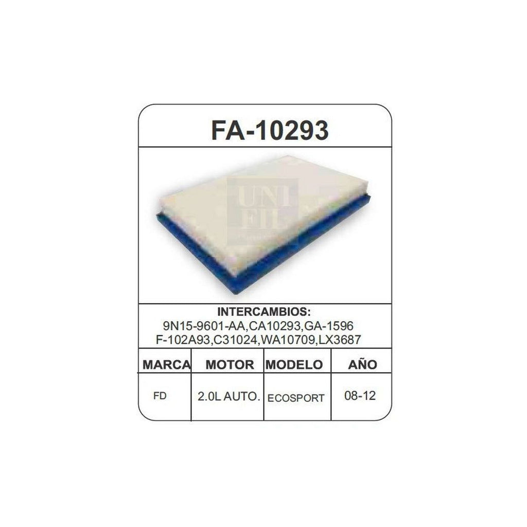 Filtro de Aire UNIFIL FA-10293