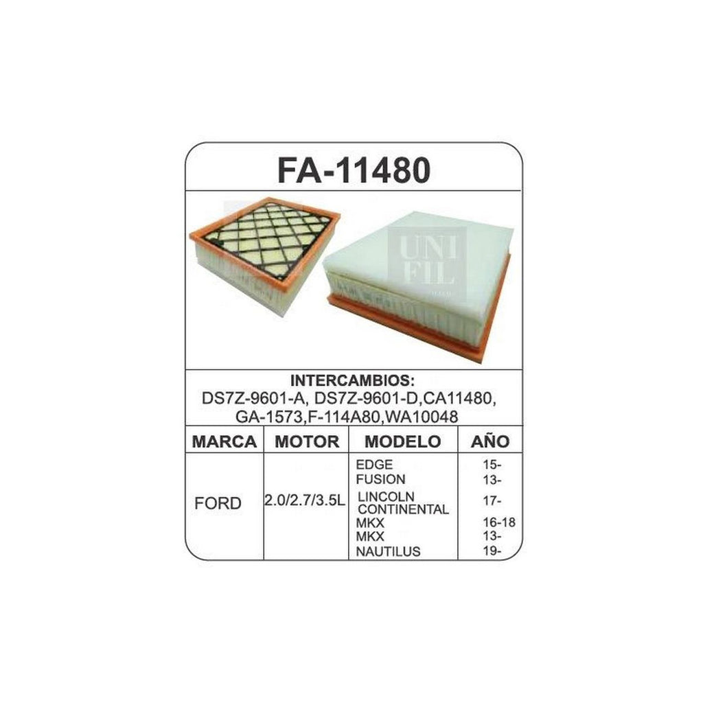 Filtro de Aire UNIFIL FA-11480