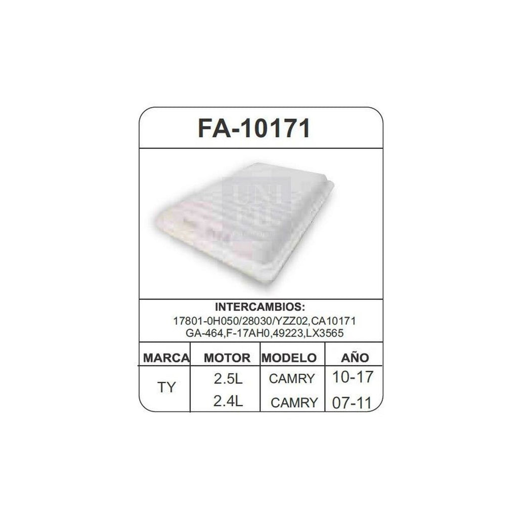 Filtro de Aire UNIFIL FA-10171
