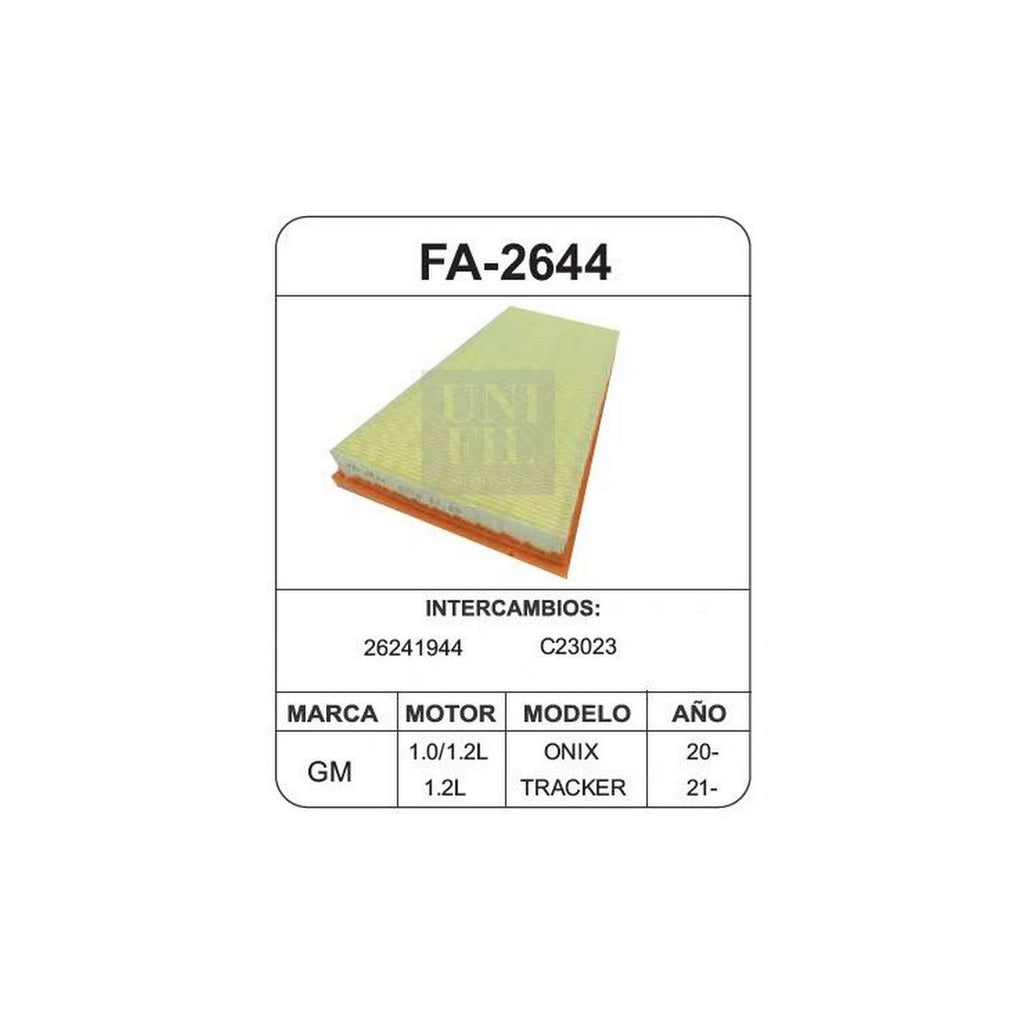 Filtro de Aire UNIFIL FA-2644