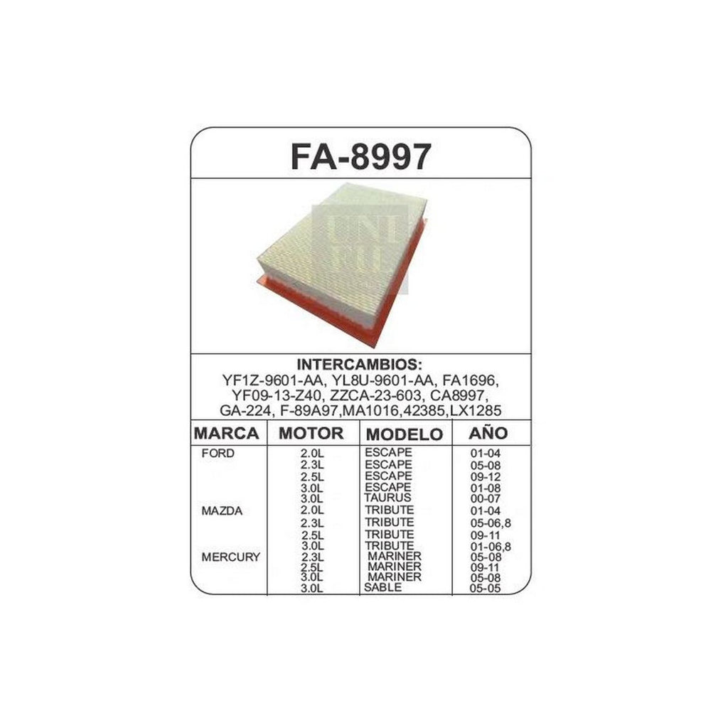 Filtro de Aire UNIFIL FA-8997