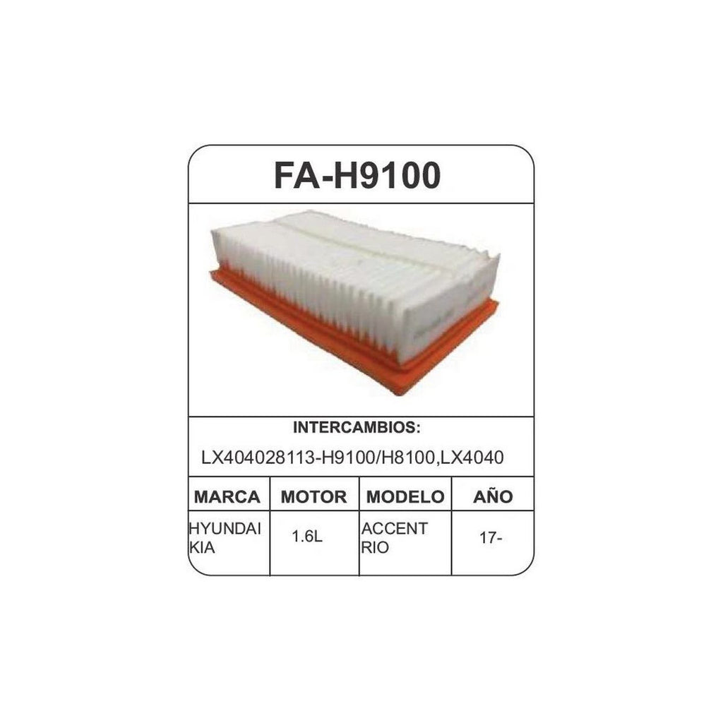 Filtro de Aire UNIFIL FA-H9100