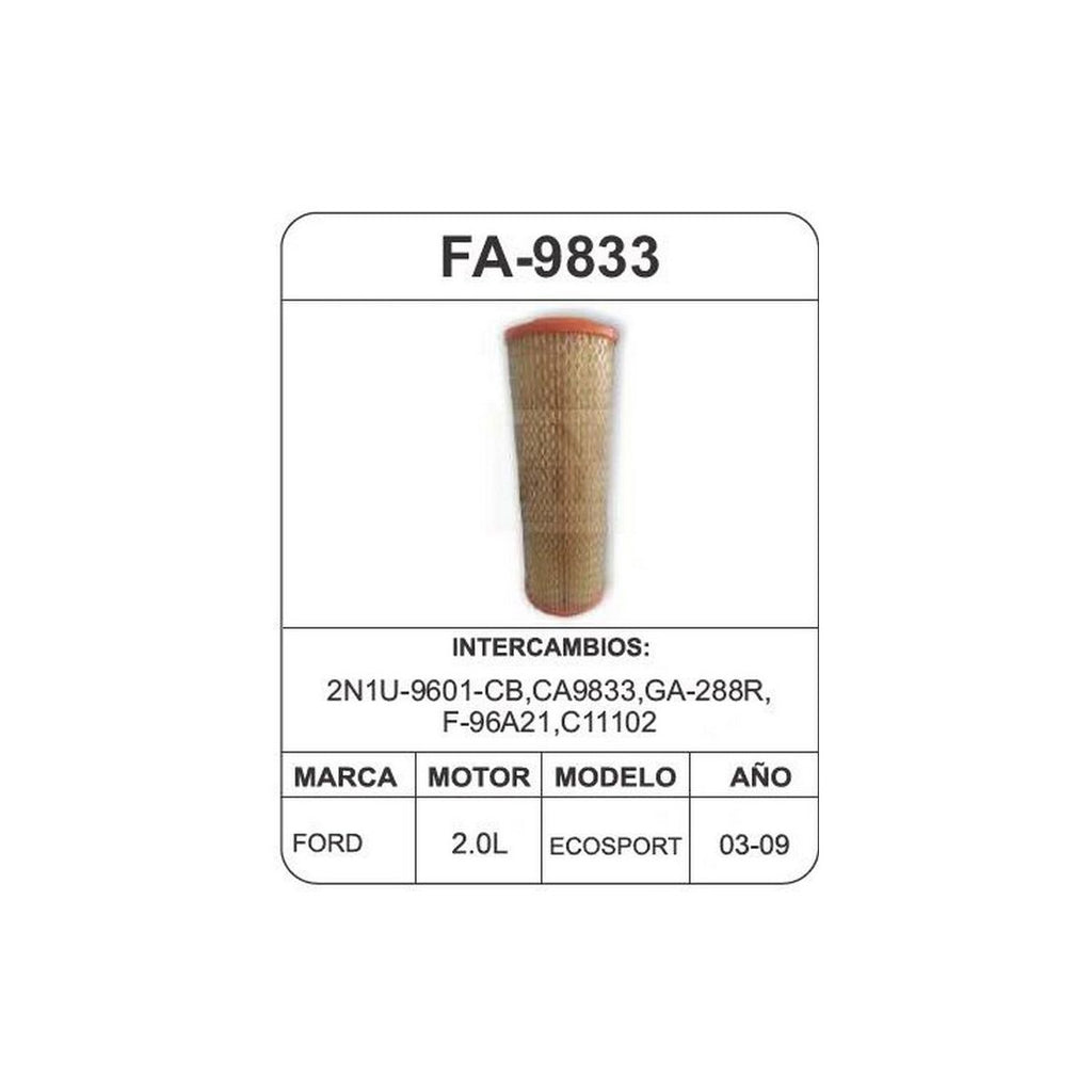 Filtro de Aire UNIFIL FA-9833