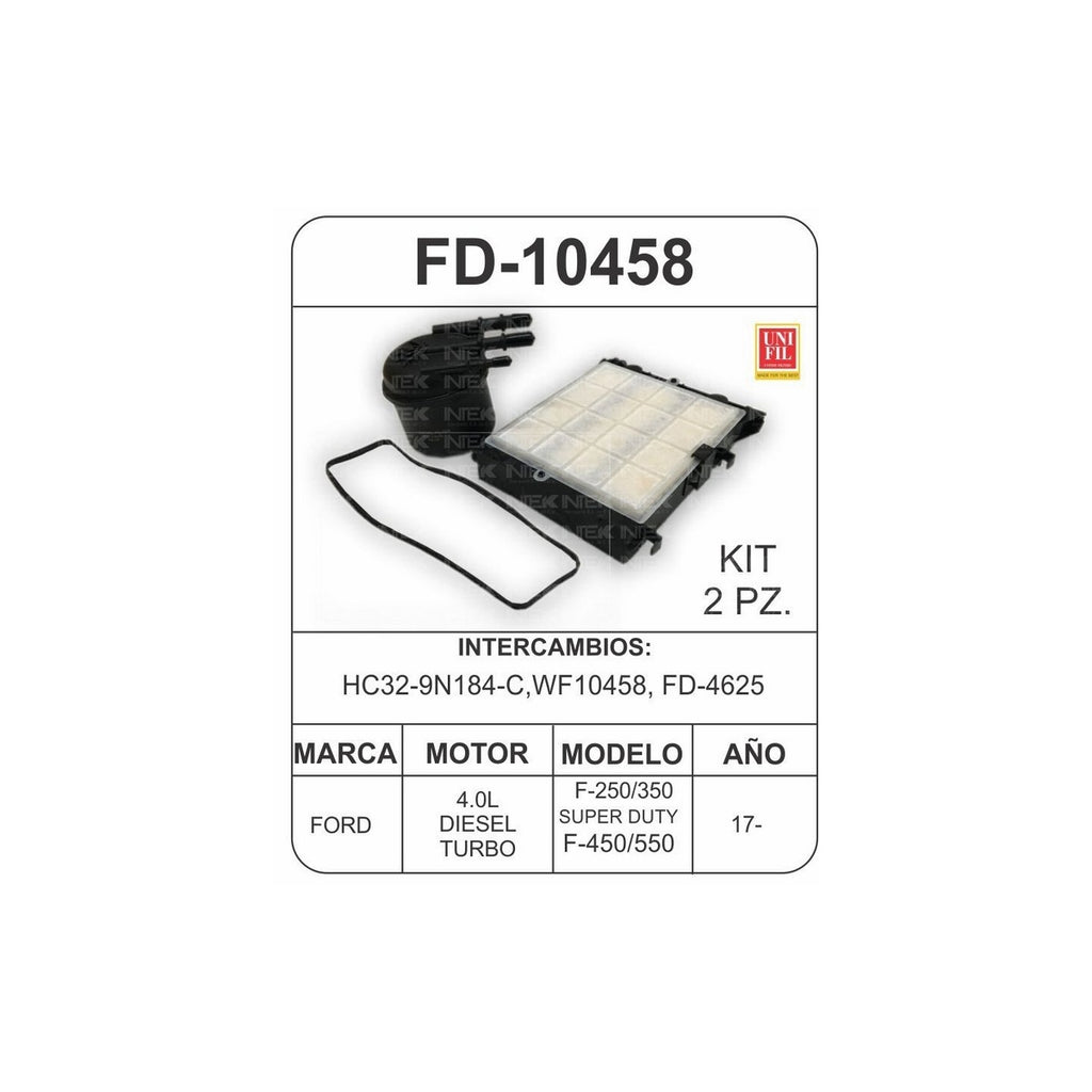 Filtro de Diesel UNIFIL FD-10458