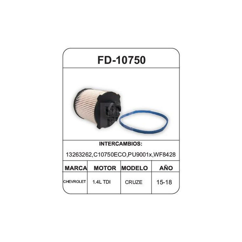 Filtro de Diesel UNIFIL FD-10750