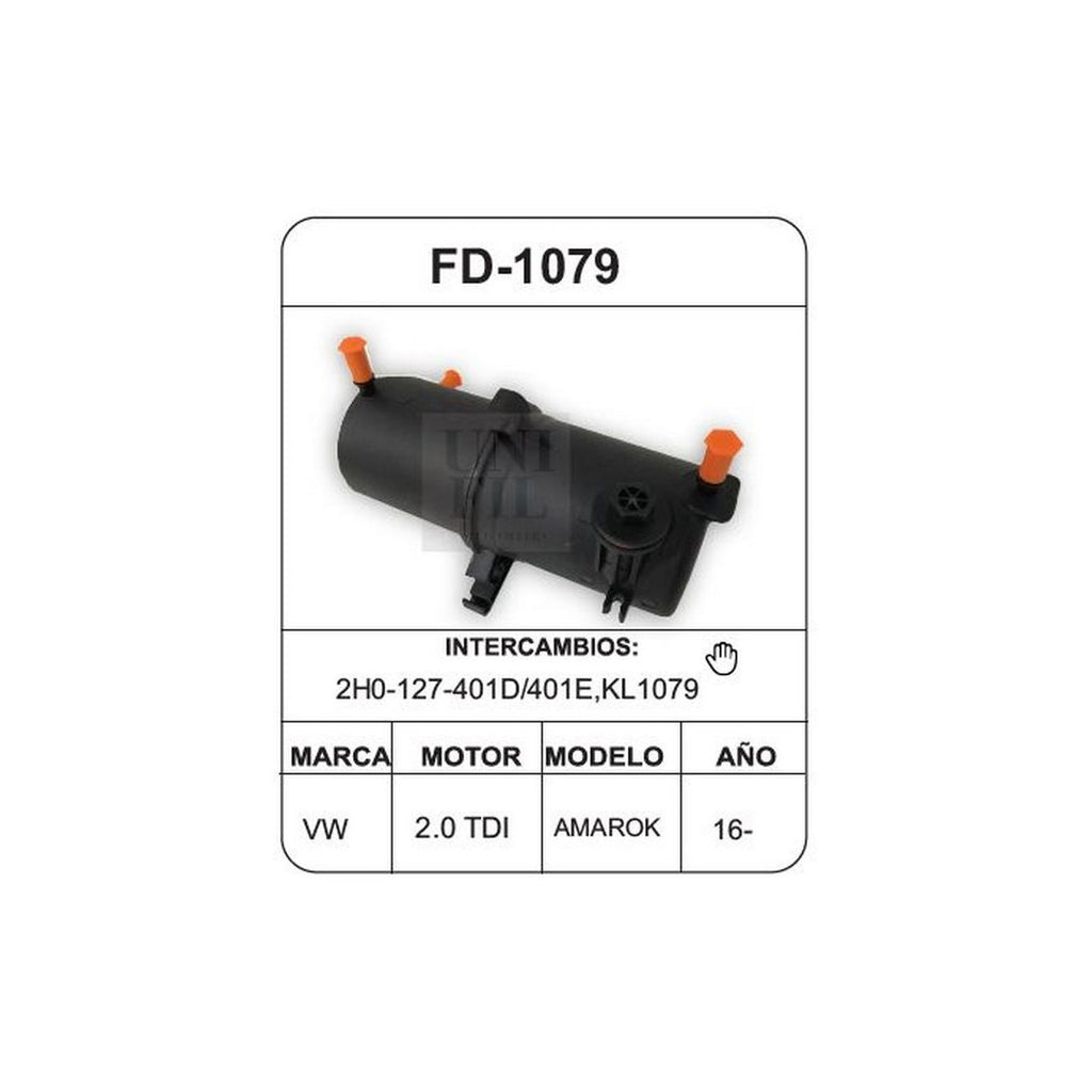 Filtro de Diesel UNIFIL FD-1079