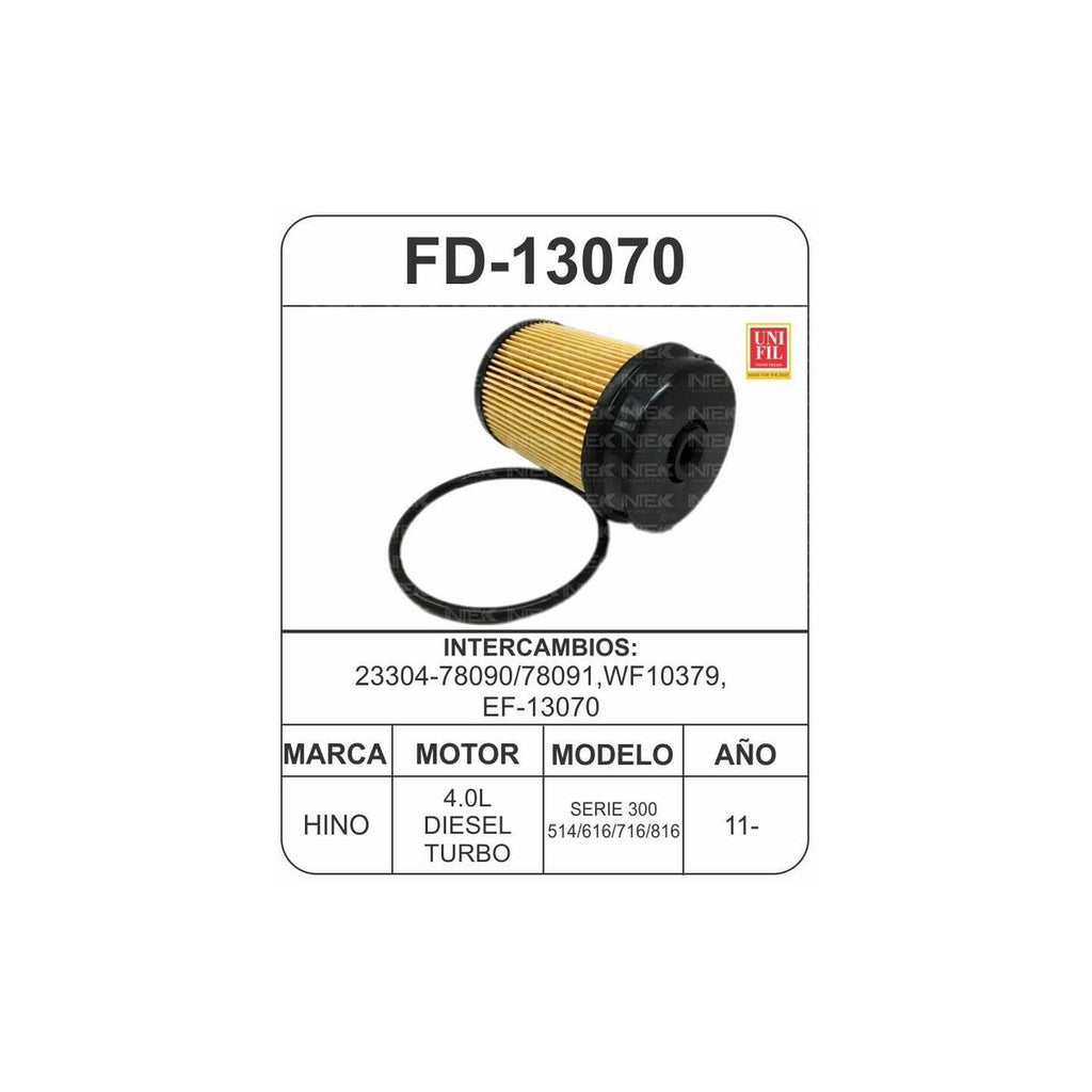 Filtro de Diesel UNIFIL FD-13070