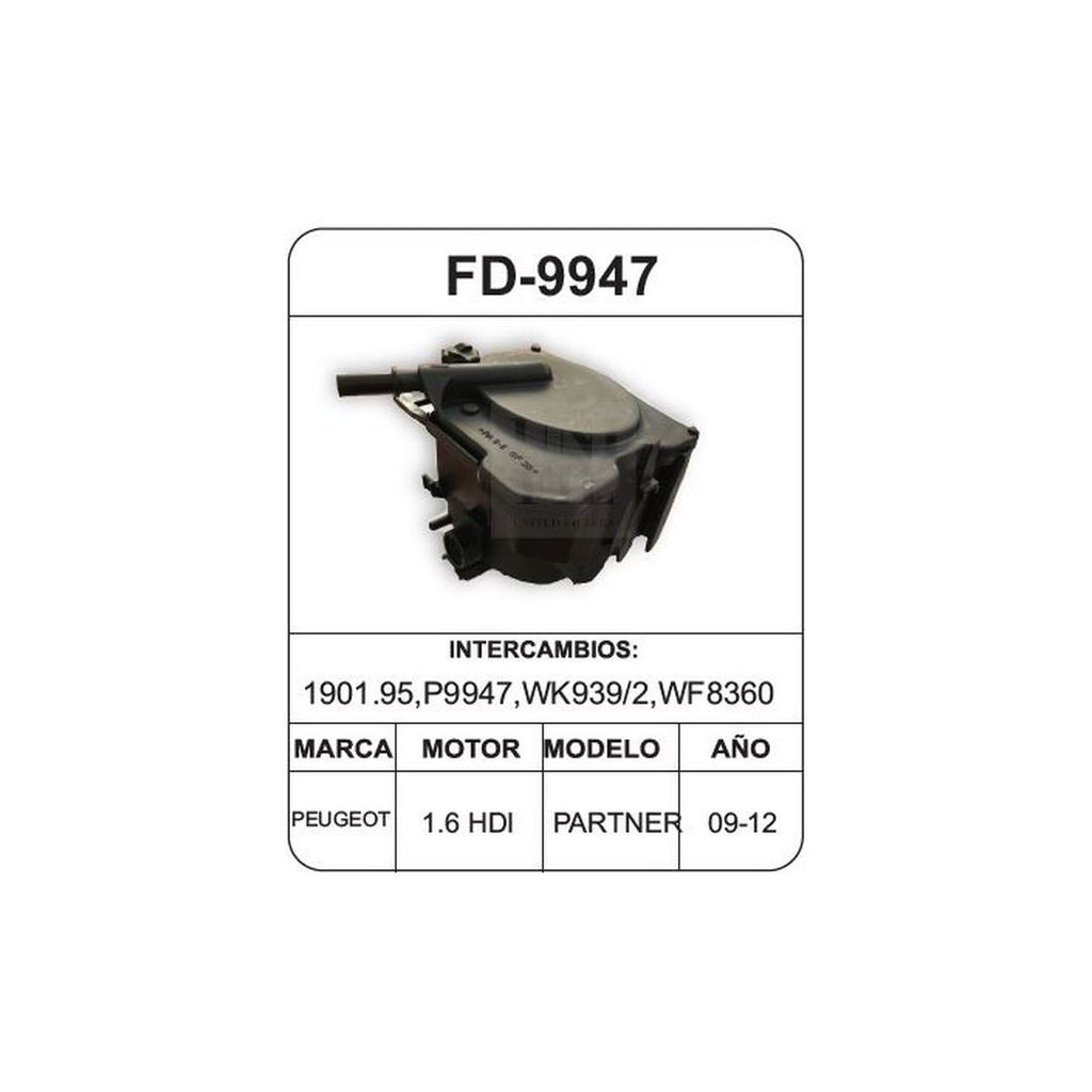Filtro de Diesel UNIFIL FD-9947
