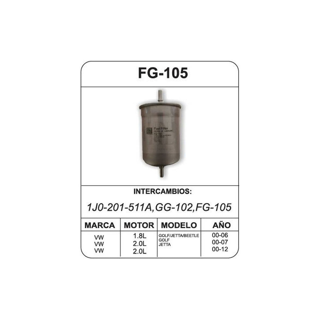 Filtro de Gasolina UNIFIL FG-105