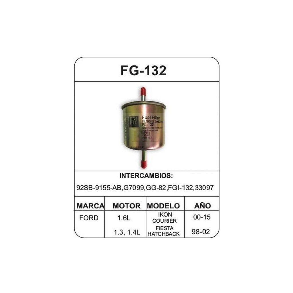 Filtro de Gasolina UNIFIL FG-132