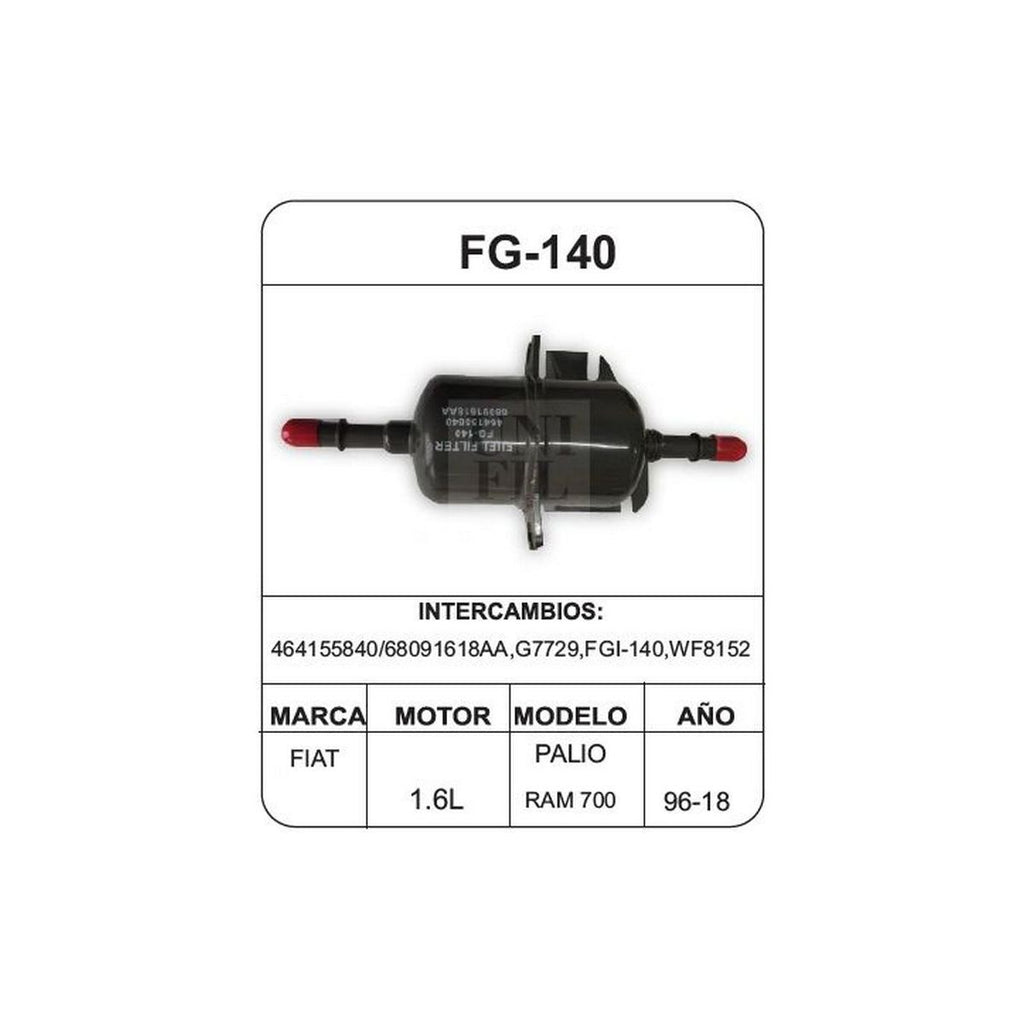 Filtro de Gasolina UNIFIL FG-140