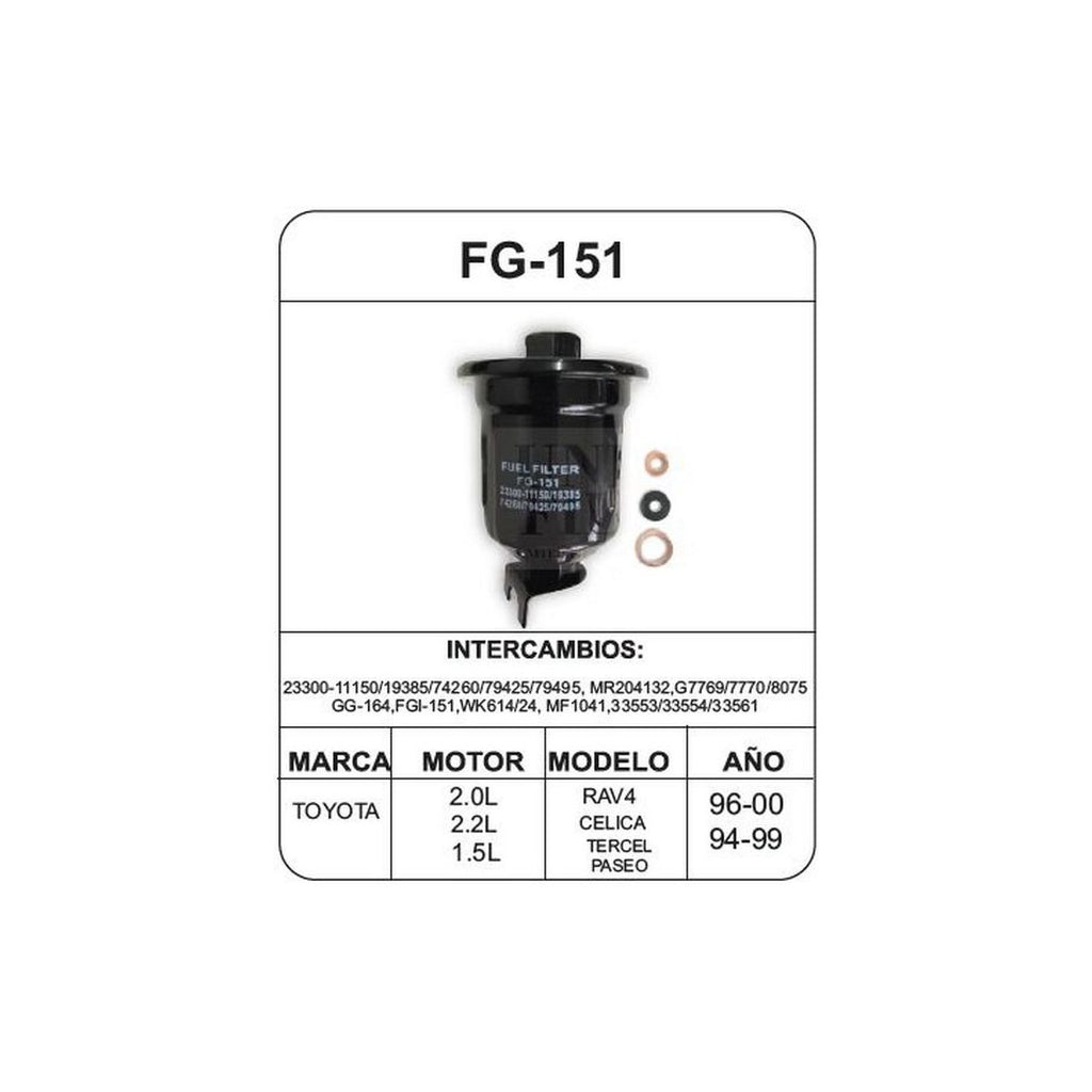 Filtro de Gasolina UNIFIL FG-151