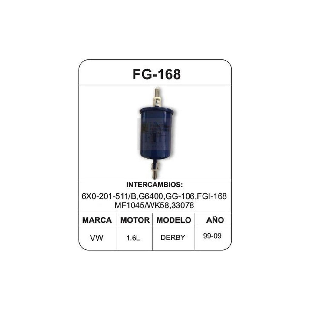 Filtro de Gasolina UNIFIL FG-168