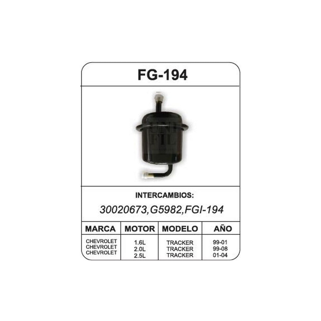 Filtro de Gasolina UNIFIL FG-194