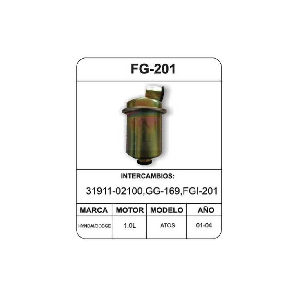 Filtro de Gasolina UNIFIL FG-201