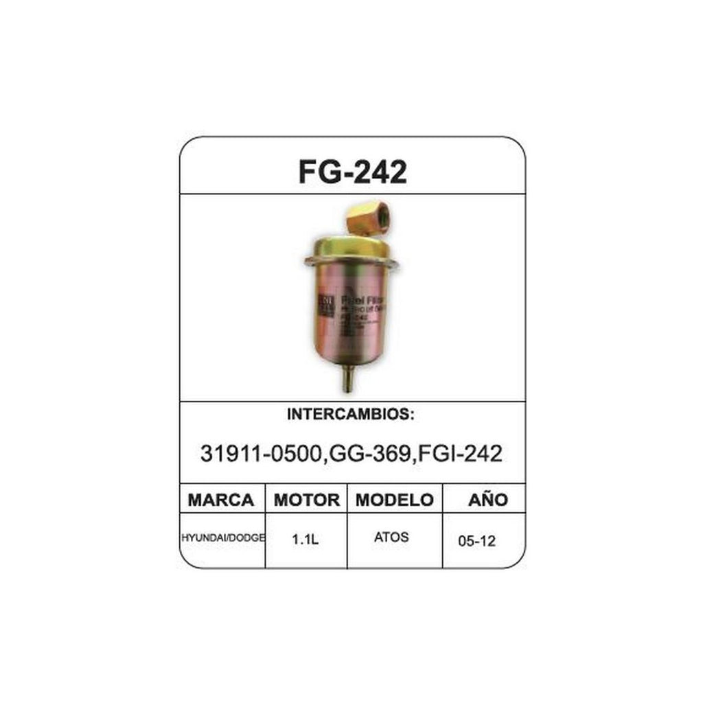 Filtro de Gasolina UNIFIL FG-242