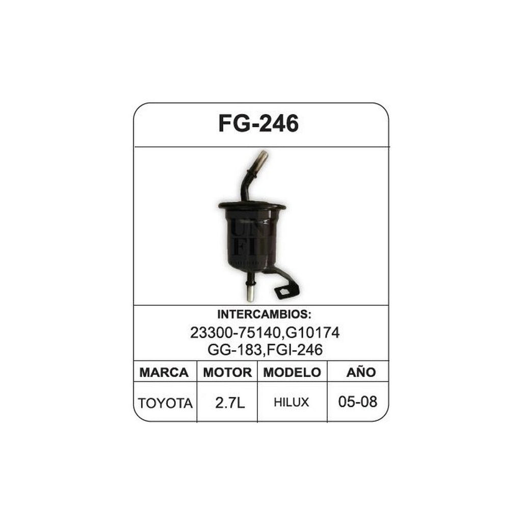 Filtro de Gasolina UNIFIL FG-246