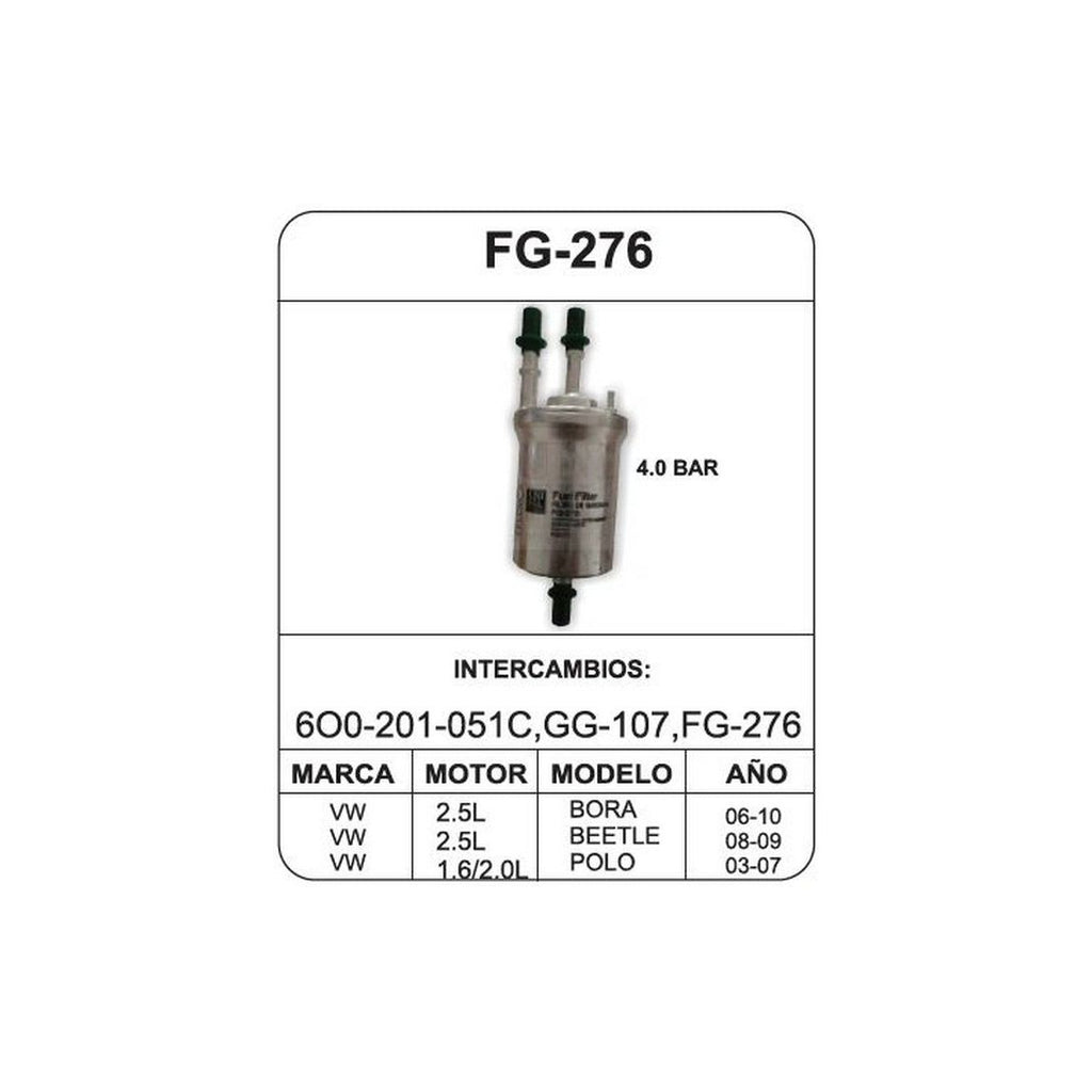 Filtro de Gasolina UNIFIL FG-276