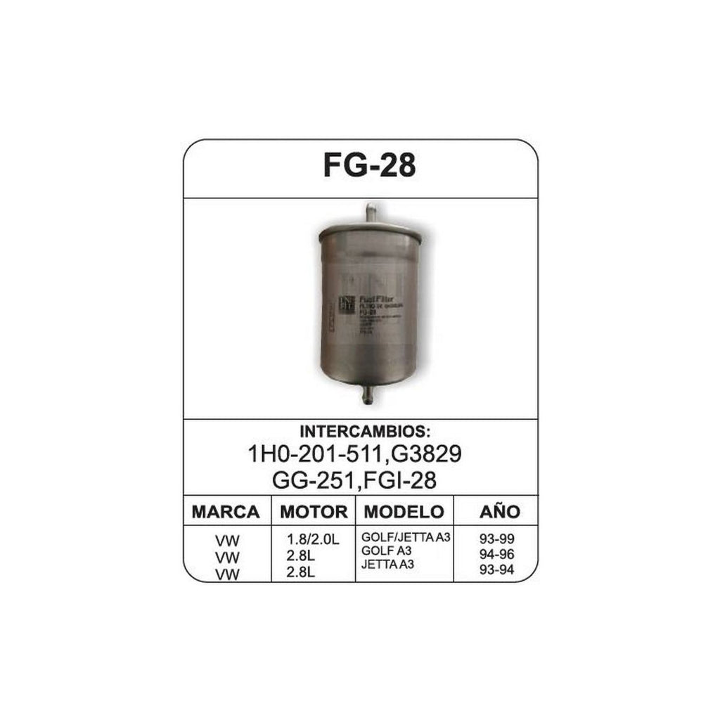 Filtro de Gasolina UNIFIL FG-28