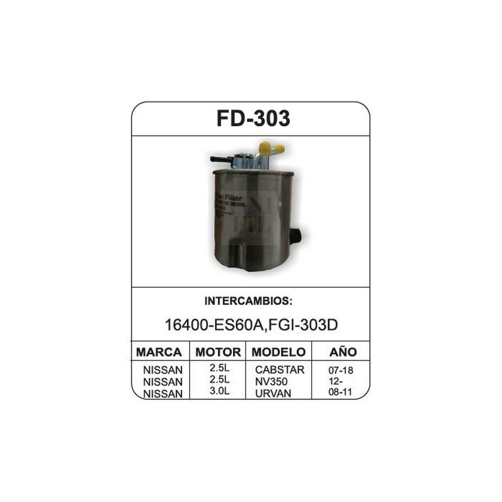 Filtro de Gasolina UNIFIL FD-303