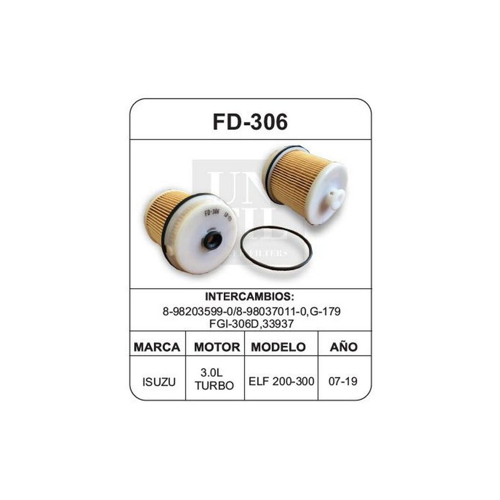 Filtro de Gasolina UNIFIL FD-306