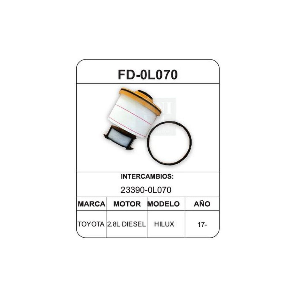 Filtro de Diesel UNIFIL FD-0L070